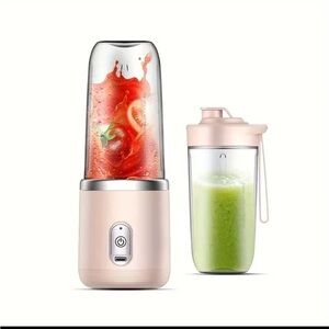 Portable Blender with Travel Bottle - Pink